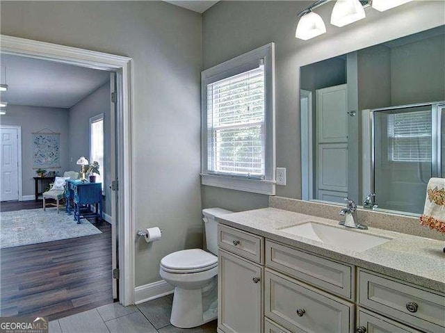 5800 Villa Rica Hwy, Dallas, GA 30157 - full bath featuring vanity and a shower with shower door