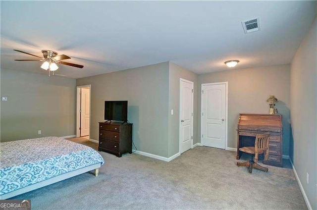 5800 Villa Rica Hwy, Dallas, GA 30157 - carpeted bedroom with baseboards and a ceiling fan