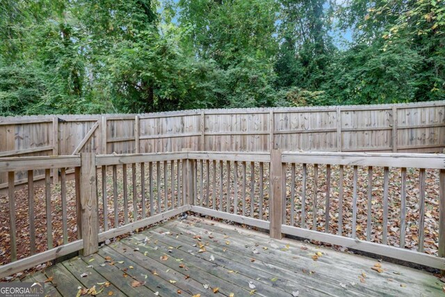 235 Holly Rd NW, Atlanta, GA 30314 - wooden deck featuring a fenced backyard