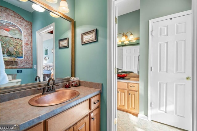 bathroom with vanity