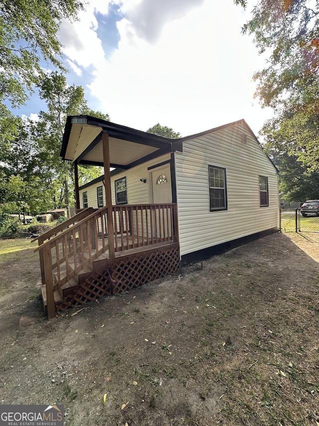 view of side of home
