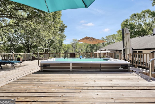 701 Mask Rd, Brooks, GA 30205 - view of wooden terrace