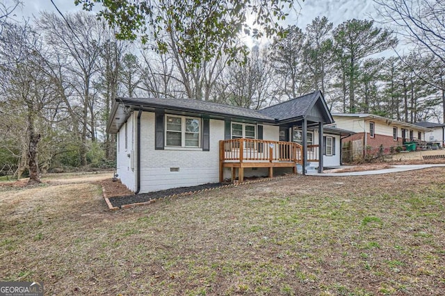 2091 Parker Ranch Rd SE, Atlanta, GA 30316 - single story home featuring brick siding, crawl space, and a front lawn