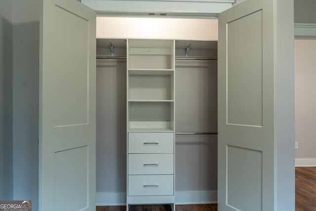 view of closet
