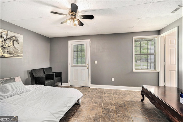 221 Hunters Xing SE, Calhoun, GA 30701 - bedroom featuring a paneled ceiling and ceiling fan
