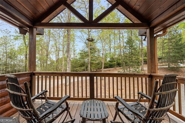 675 Green Ridge Rd, Blue Ridge, GA 30513 - view of wooden deck