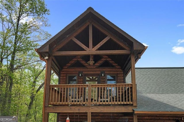 675 Green Ridge Rd, Blue Ridge, GA 30513 - view of wooden terrace