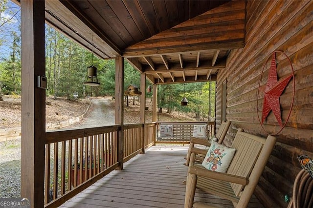 675 Green Ridge Rd, Blue Ridge, GA 30513 - view of deck