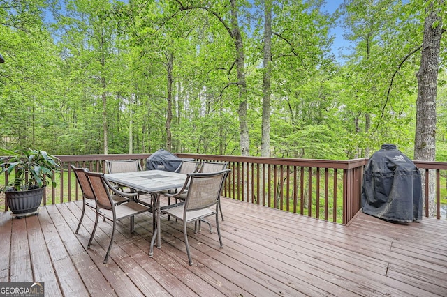 5419 Tyree Rd, Winston, GA 30187 - deck featuring outdoor dining space