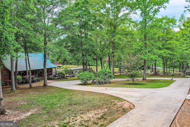 5419 Tyree Rd, Winston, GA 30187 - view of community featuring a lawn and curved driveway