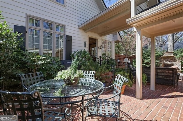 45 Paces W Dr NW, Atlanta, GA 30327 - view of patio featuring outdoor dining area