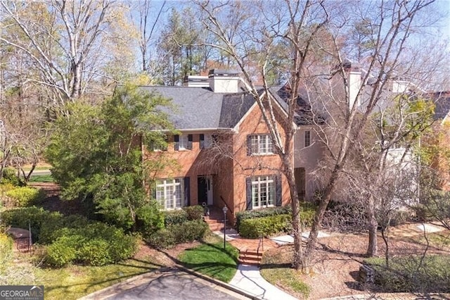 45 Paces W Dr NW, Atlanta, GA 30327 - view of front facade with stucco siding