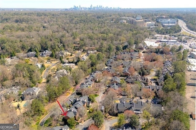 45 Paces W Dr NW, Atlanta, GA 30327 - birds eye view of property featuring a residential view and a view of trees