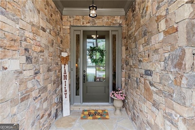 1074 Heyward Way, Alpharetta, GA 30009 - entrance to property with stone siding