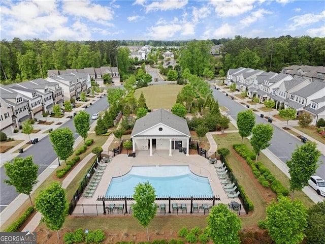 1074 Heyward Way, Alpharetta, GA 30009 - birds eye view of property featuring a residential view