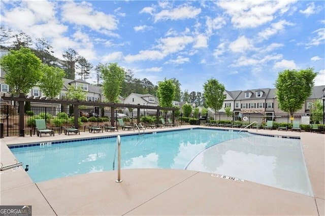 1074 Heyward Way, Alpharetta, GA 30009 - community pool featuring a residential view and fence