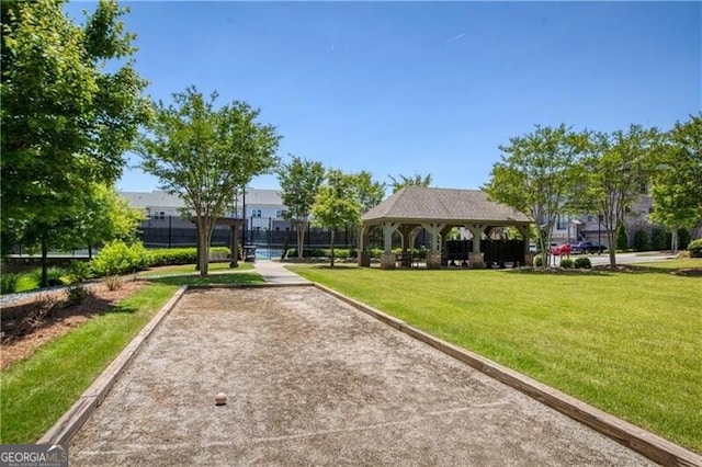 1074 Heyward Way, Alpharetta, GA 30009 - view of home's community featuring a gazebo and a lawn