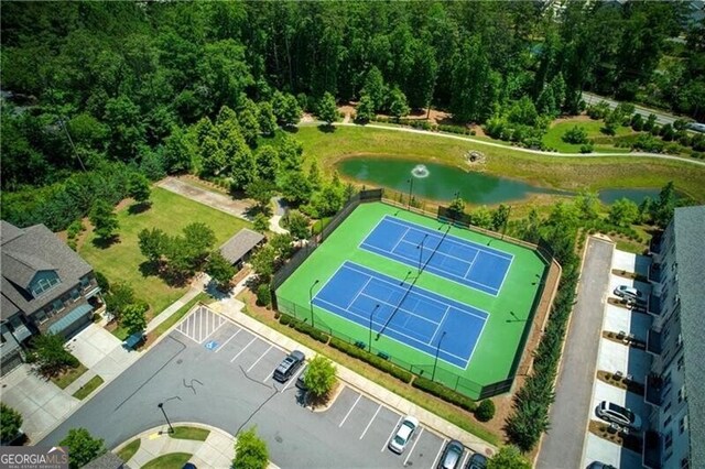 1074 Heyward Way, Alpharetta, GA 30009 - bird's eye view featuring a water view
