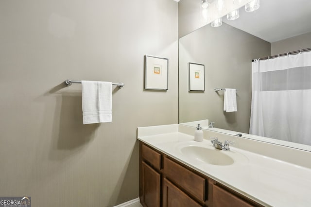 bathroom featuring vanity