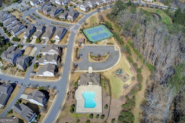 1040 Peyton View Ct, Alpharetta, GA 30004 - aerial view with a residential view