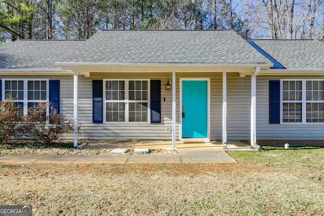 447 Wallace Way, Rockmart, GA 30153 - view of front facade featuring roof with shingles and a porch