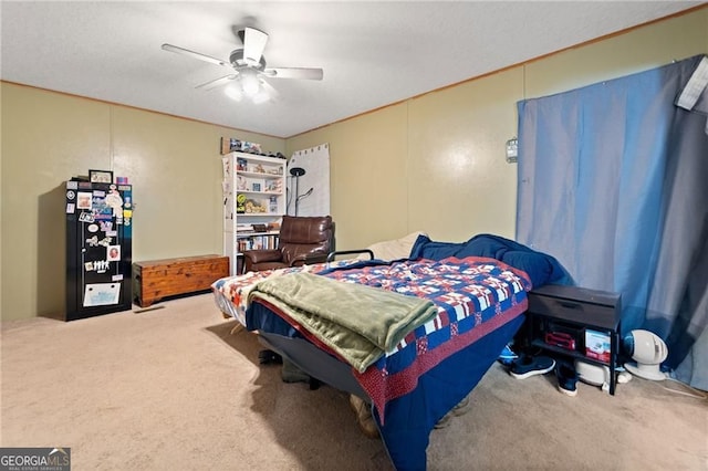 1575 Davis Rd W, Fairmount, GA 30139 - carpeted bedroom featuring ceiling fan