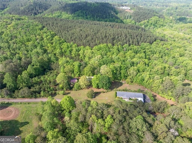 1575 Davis Rd W, Fairmount, GA 30139 - aerial overview of property's location featuring a forest