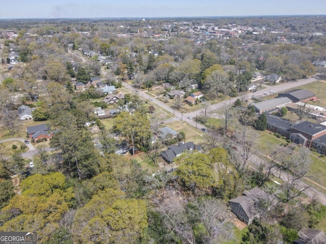 bird's eye view featuring a residential view
