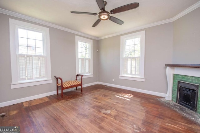 522 Park Ave, Lagrange, GA 30240 - unfurnished room featuring baseboards, a ceiling fan, and wood finished floors