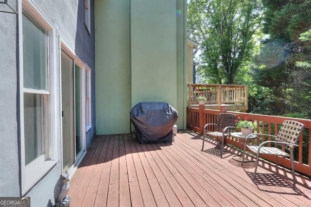3716 Meeting St, Duluth, GA 30096 - wooden deck featuring grilling area
