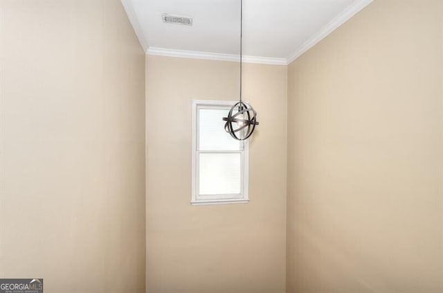 3716 Meeting St, Duluth, GA 30096 - room details with crown molding and visible vents
