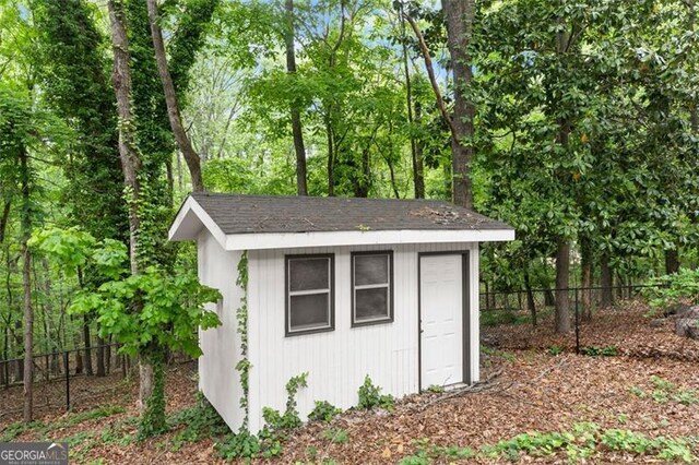 800 Breckinridge Rd SW, Marietta, GA 30064 - view of shed with fence