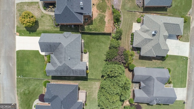 bird's eye view featuring a residential view
