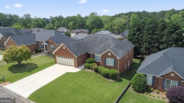 drone / aerial view featuring a residential view