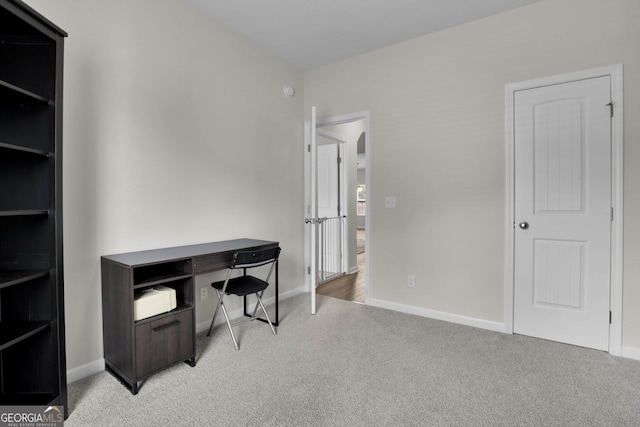 481 Akins Ranch Rd NE, Ludowici, GA 31316 - office featuring baseboards and light colored carpet