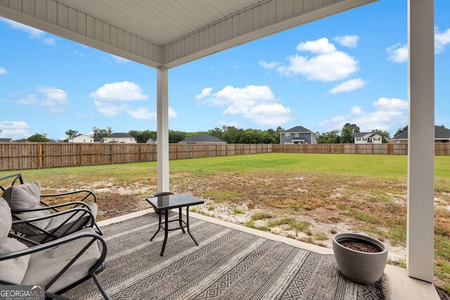 481 Akins Ranch Rd NE, Ludowici, GA 31316 - view of patio / terrace with a fenced backyard
