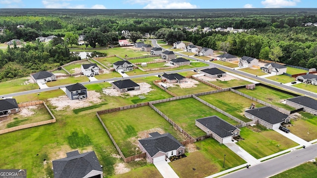 481 Akins Ranch Rd NE, Ludowici, GA 31316 - birds eye view of property with a view of trees and a residential view