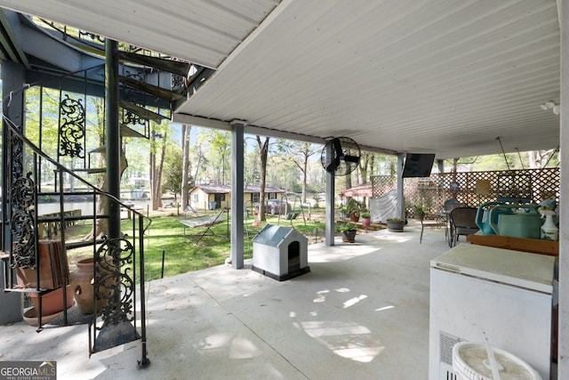 175 Mayo Rd, Covington, GA 30014 - view of patio / terrace featuring stairway