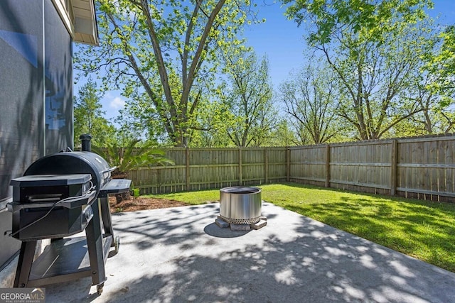 4577 San Saba Dr, Hahira, GA 31632 - view of patio with a fenced backyard
