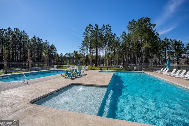 4577 San Saba Dr, Hahira, GA 31632 - community pool with fence and a patio area