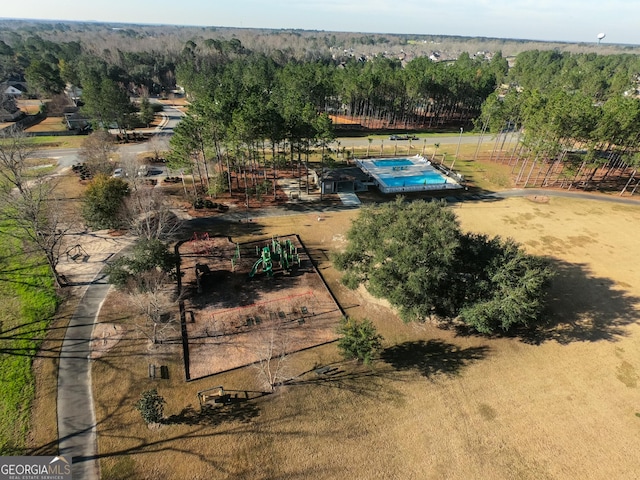 4577 San Saba Dr, Hahira, GA 31632 - aerial view with a wooded view