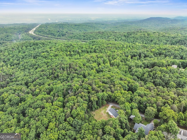 205 Crooked Pine Trl, Baldwin, GA 30511 - birds eye view of property with a wooded view