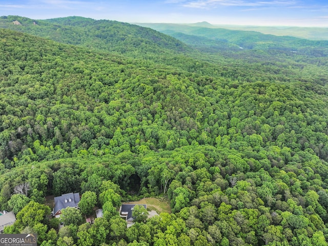 205 Crooked Pine Trl, Baldwin, GA 30511 - drone / aerial view featuring a view of trees and a mountain view