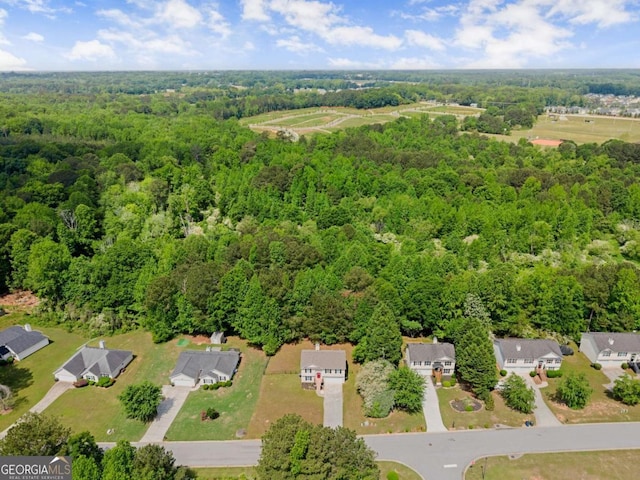 1628 Brook Ln, Monroe, GA 30655 - aerial view of property and surrounding area with a forest