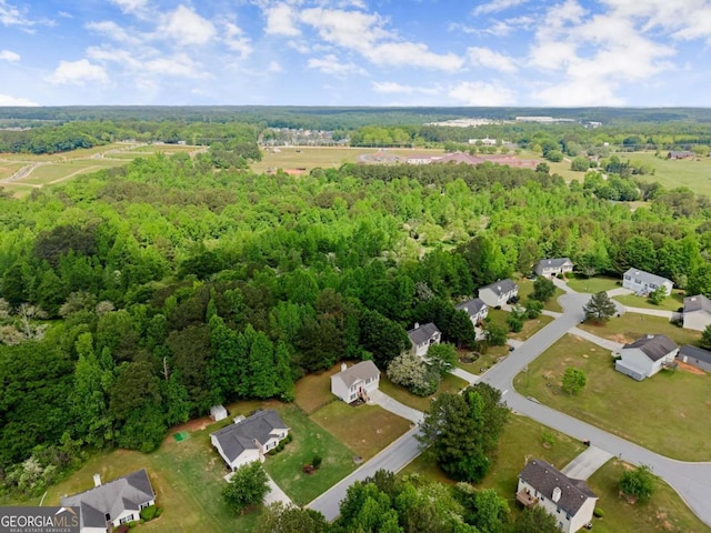 1628 Brook Ln, Monroe, GA 30655 - aerial view of property and surrounding area featuring a heavily wooded area