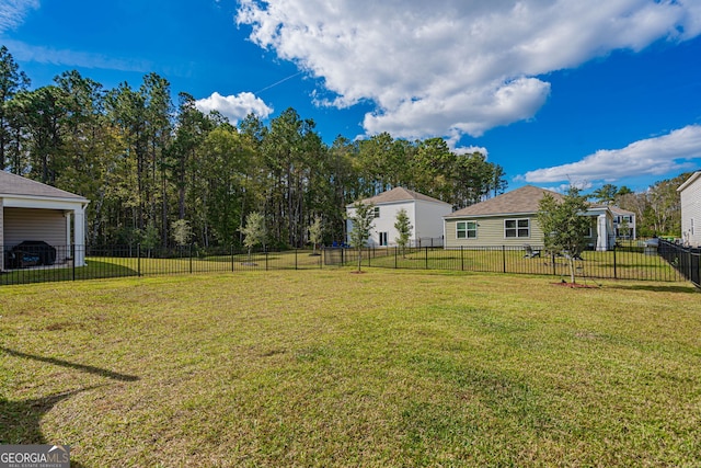 110 Cole St, Pooler, GA 31322 - view of yard with a fenced backyard