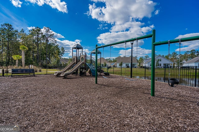 110 Cole St, Pooler, GA 31322 - community play area featuring fence and a residential view