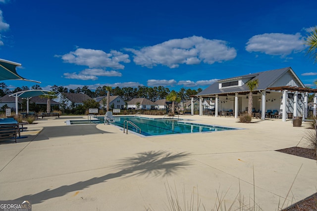 110 Cole St, Pooler, GA 31322 - pool with a patio