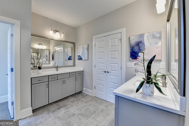 606 Broadview Ter NE, Atlanta, GA 30324 - bathroom featuring vanity and baseboards
