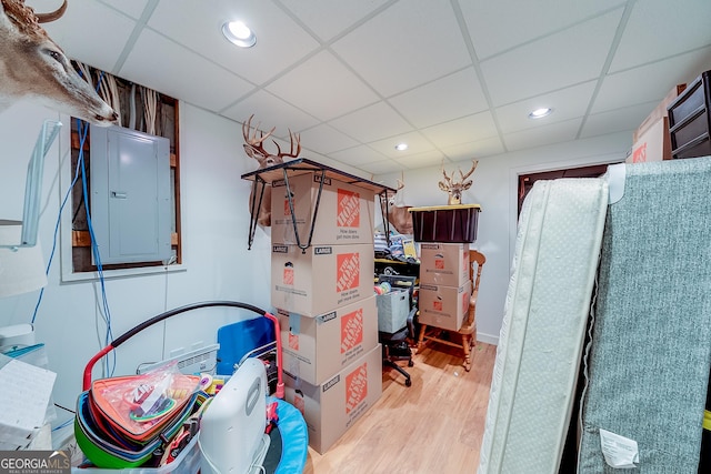 storage with electric panel